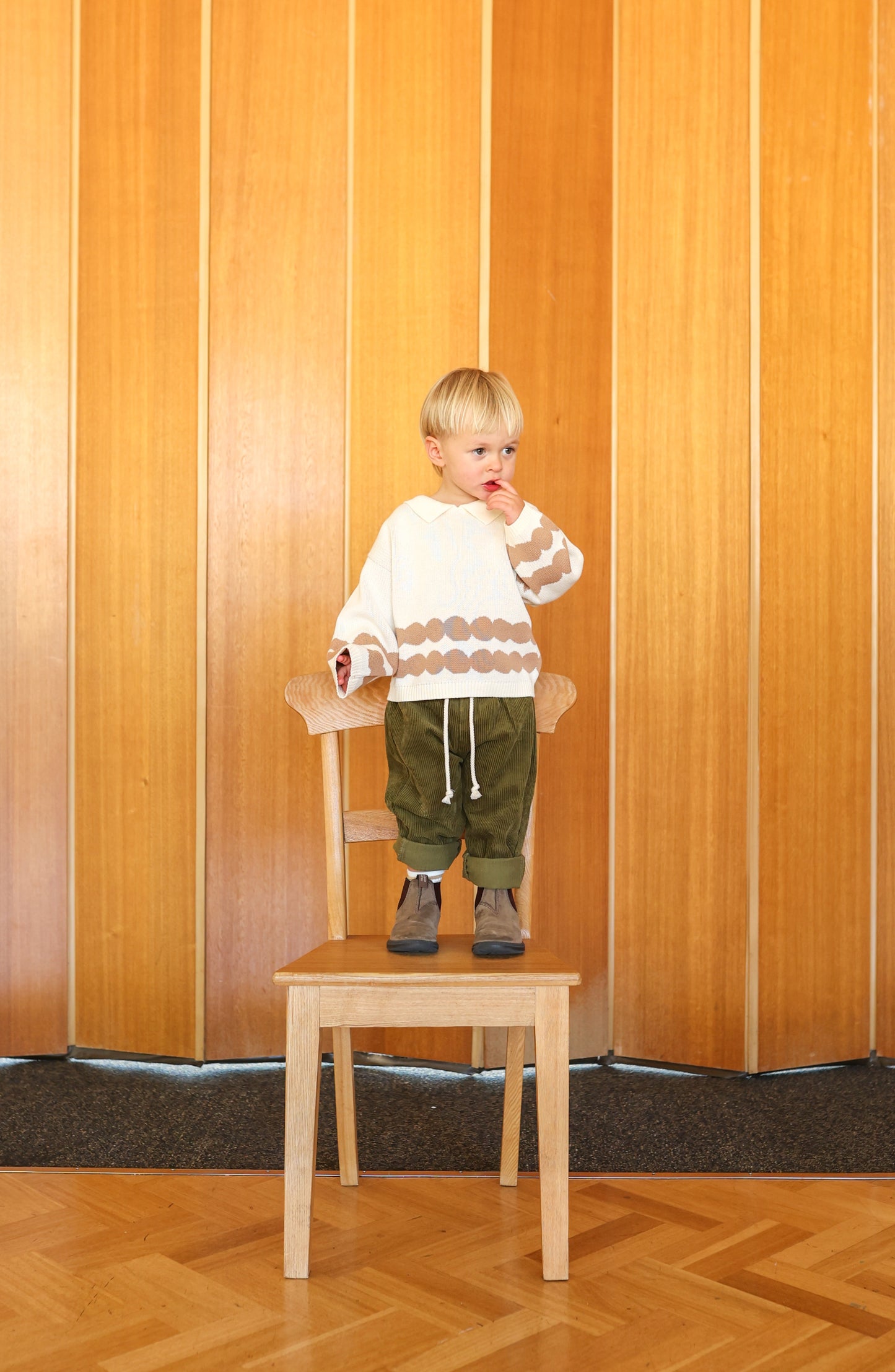 Organic Cord Pant - Herb