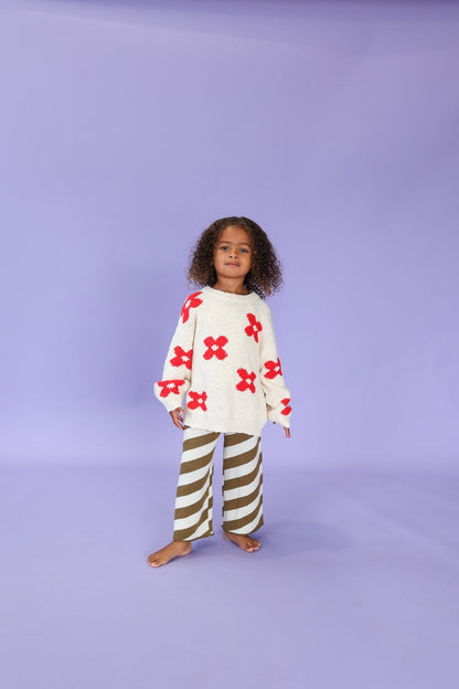 Knitted Posy Pull Over