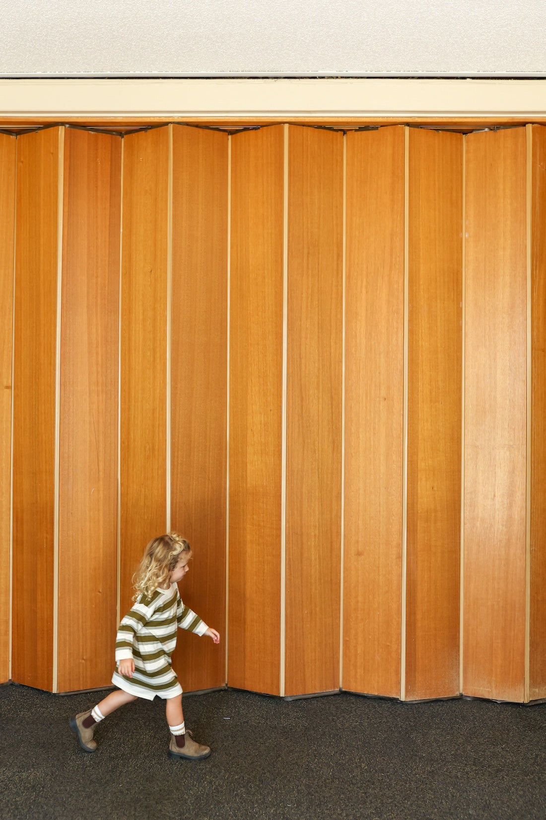 Organic 7-Stripe Dress - Herb
