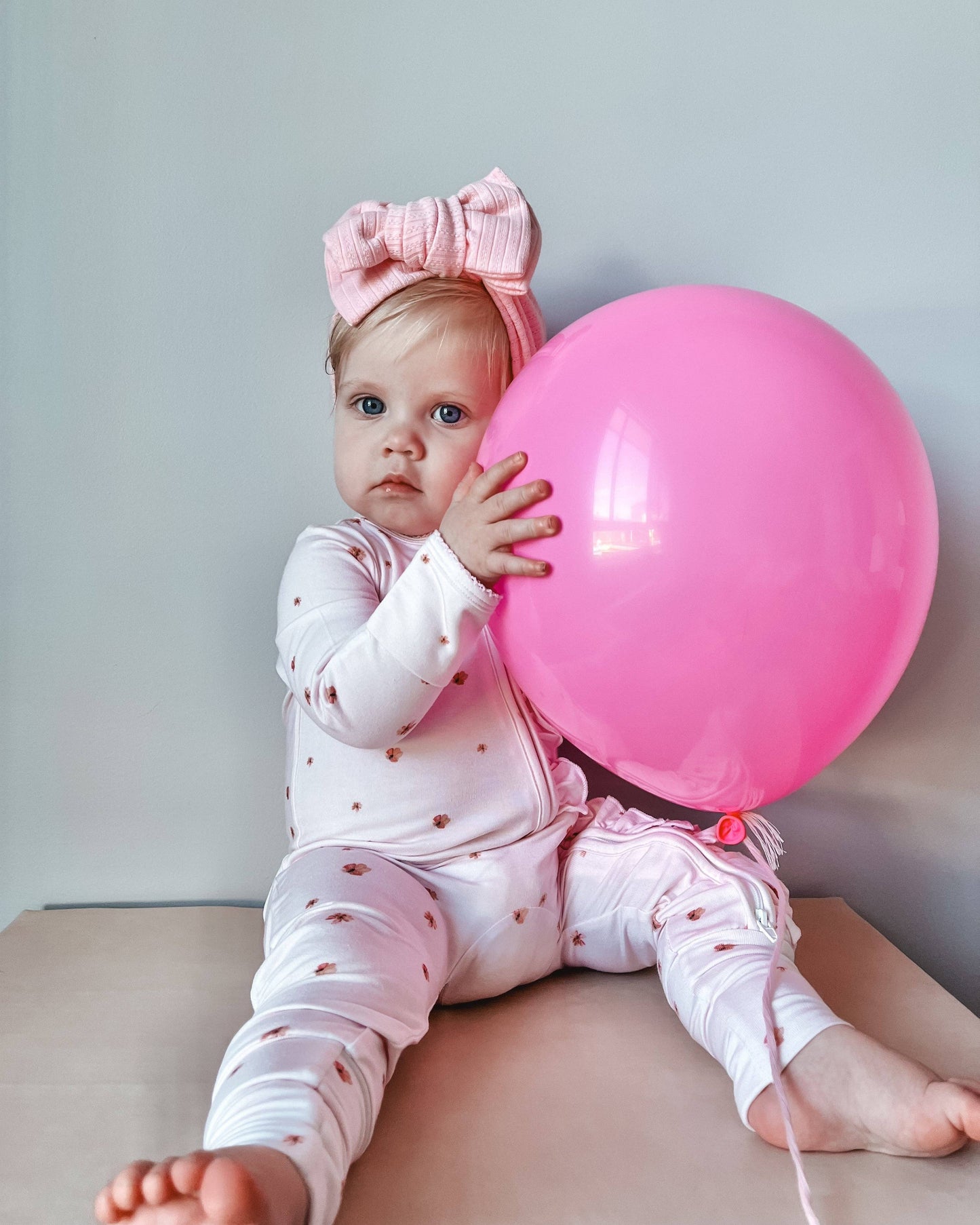 Bamboo/Organic Cotton Oakleigh Onesie - Blossom