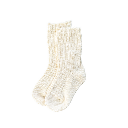 Chunky Rib Sock - Milk
