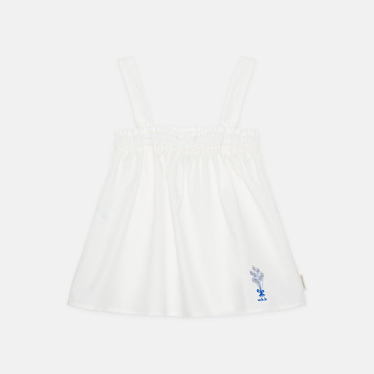 Bouquet embroidered top