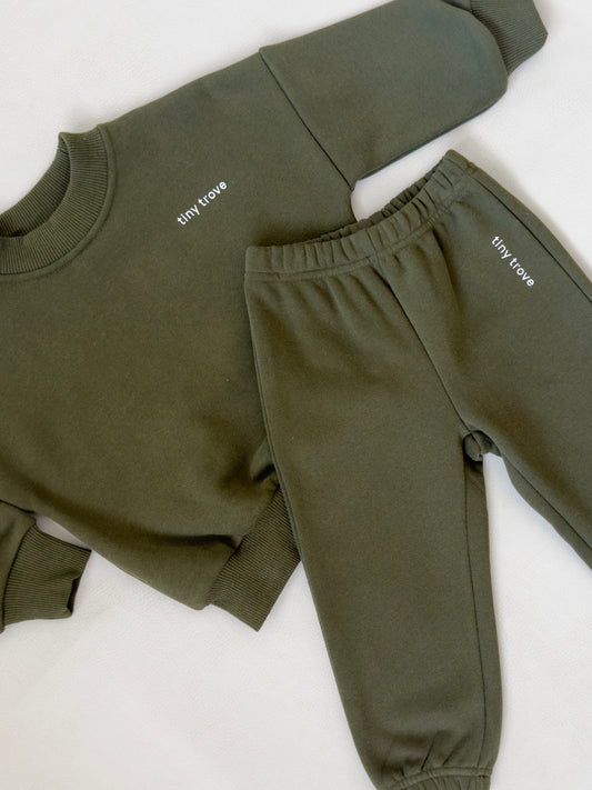 Woodie Tracksuit - Olive