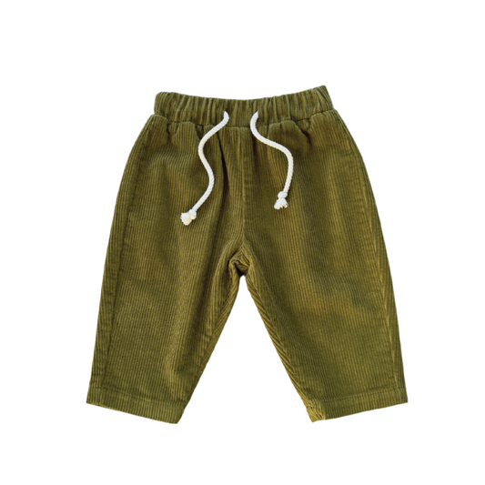 Organic Cord Pant - Herb