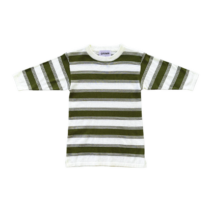 Organic 7-Stripe Dress - Herb