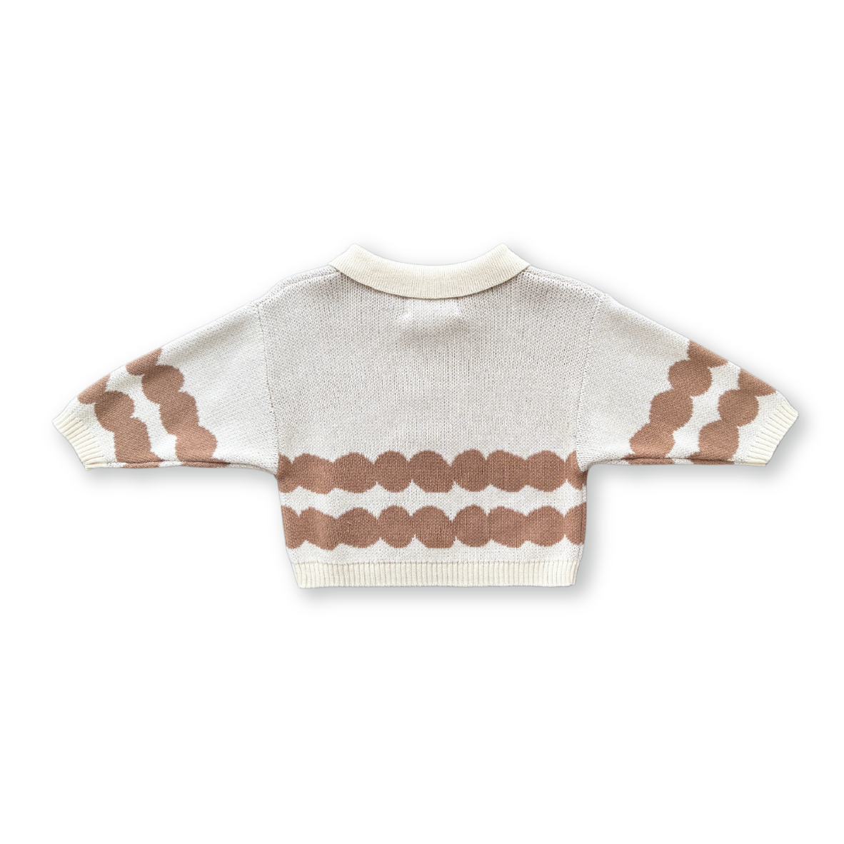 Pebble Collar Pull Over - Milk & Clay