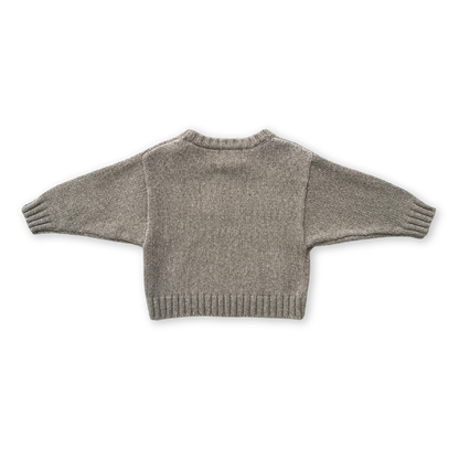 Merino Blend Everyday Pull Over - Grey